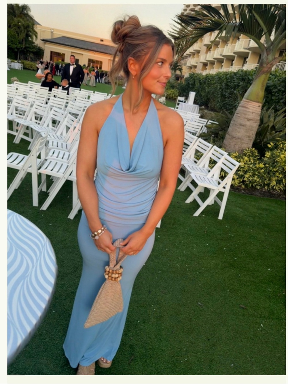 Katie May Selene Cowl Neck Maxi Gown